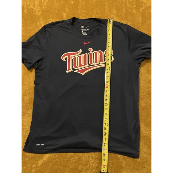 Minnesota Twins Shirt Mens Navy MLB Baseball Nike The Nike Tee Short Sleeve XXL - Picture 4 of 7